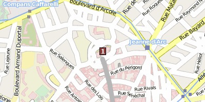 Stadtplan St-Sernin de Toulouse